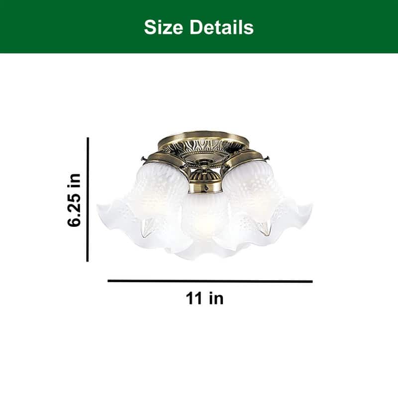 3 Light light fixture bronze ceiling lighting glass indoor light