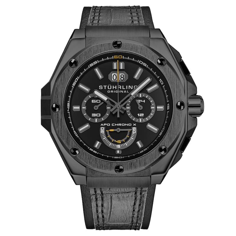 APO Chrono X 1018 44mm Timepiece - Black