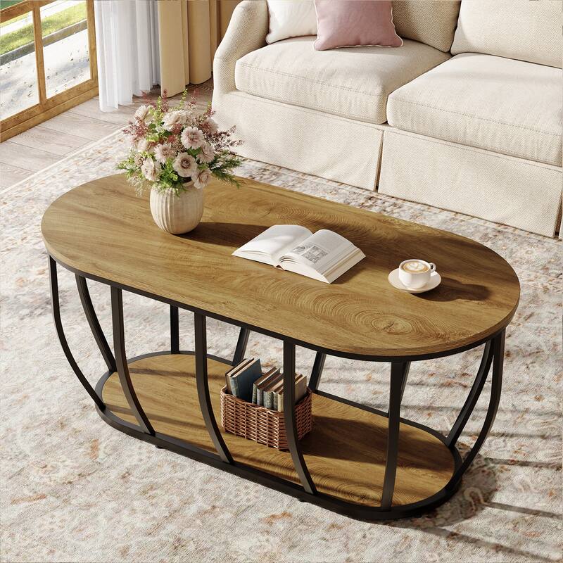 47.2-inch Oval Coffee Table