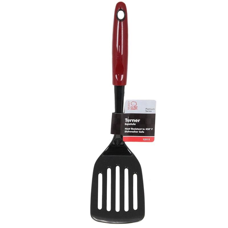 Chef Craft 12.5" Select Nylon Slotted Turner Spatula