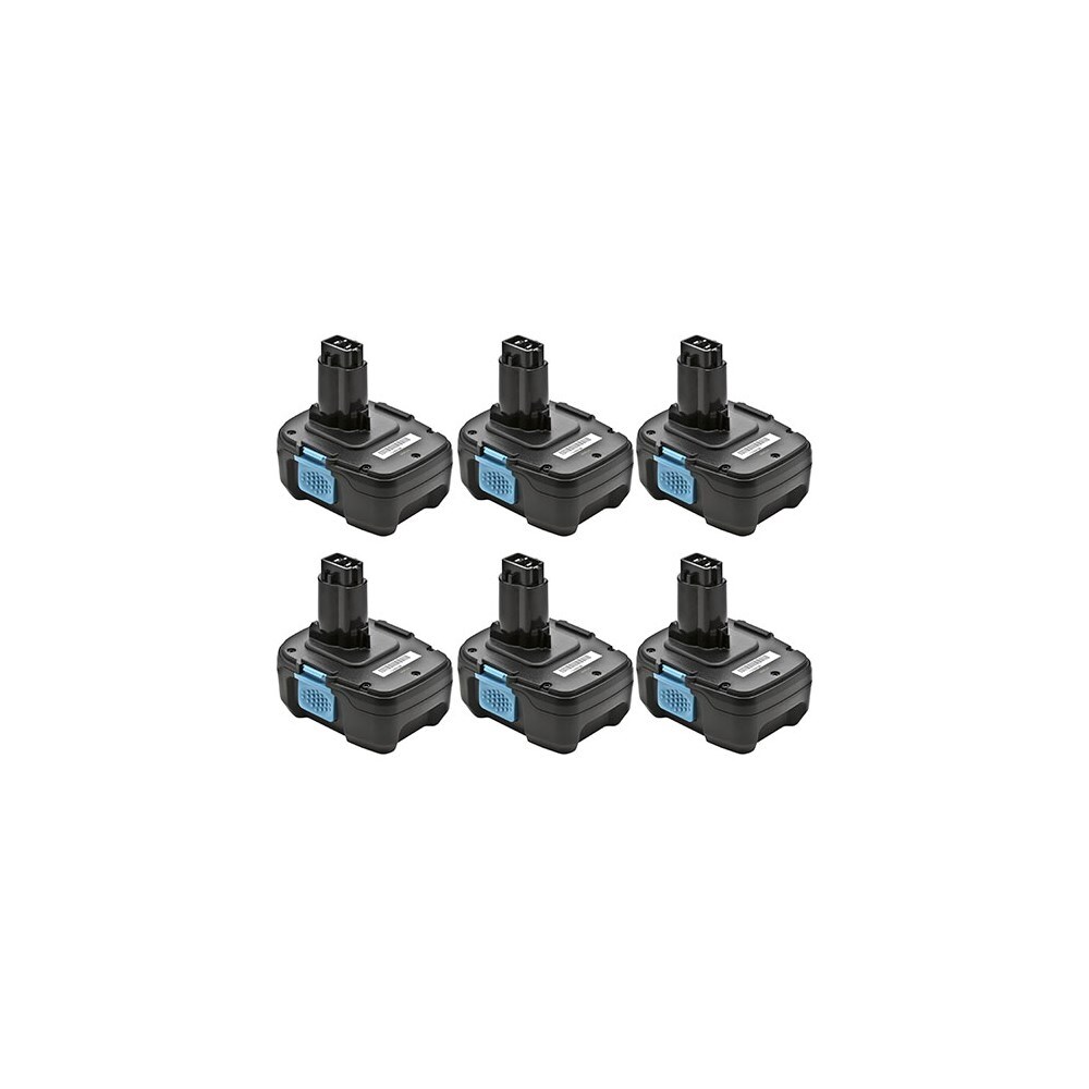 Shop 6x Replacement For Dewalt 18v 2 0ah Dc9182 Dc9181 Dc9180 Li Ion Battery Black Overstock 29147291
