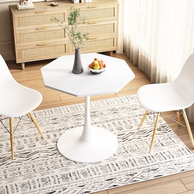Modern Octagonal Coffee Table Dining Table with MDF Table Top