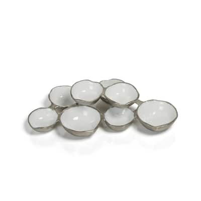 Small Cluster of 8 Round Serving Bowls
