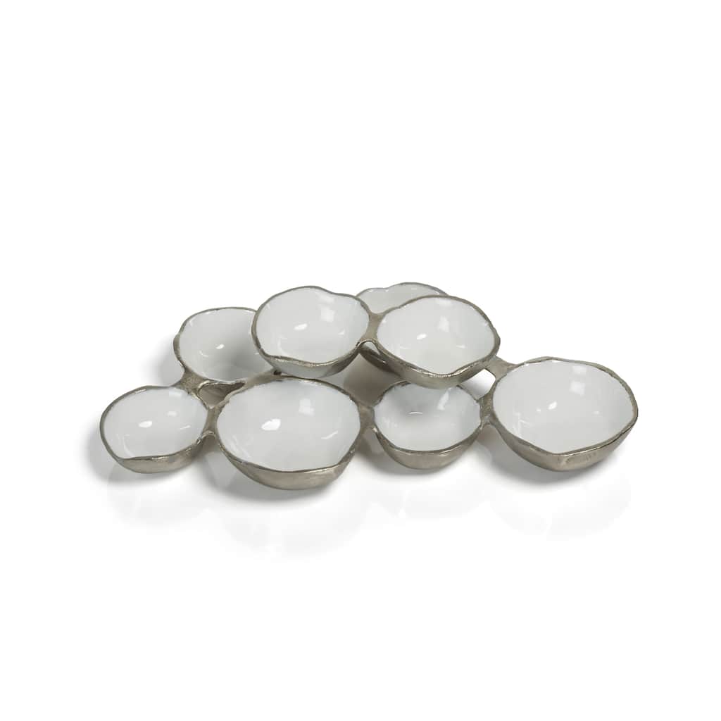 Small Cluster of 8 Round Serving Bowls