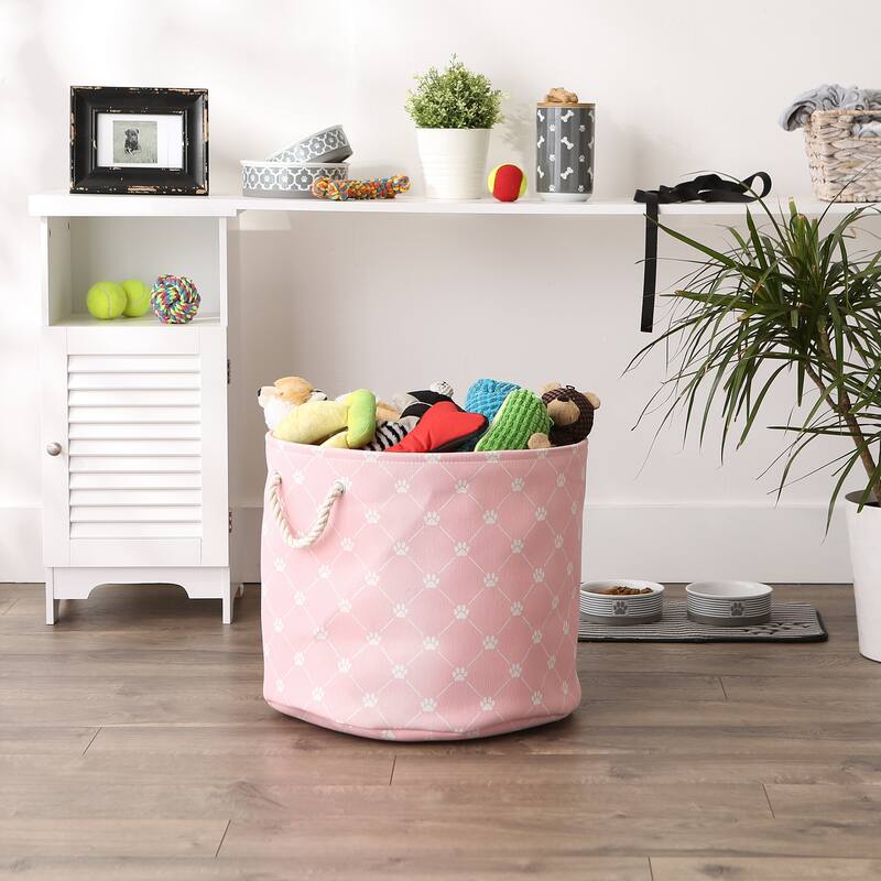 Bone Dry Polyester Pet Bin Trellis Paw