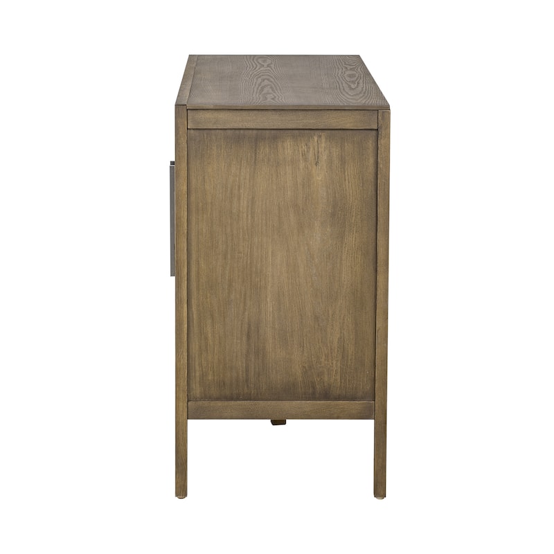 47" Vintage Style Wood Kitchen Accent Buffet Sideboard Cabinet