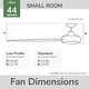 preview thumbnail 6 of 19, Hunter ZenTech Indoor / Outdoor 3-Blade Smart Ceiling Fan w/ LED Light and Handheld Remote