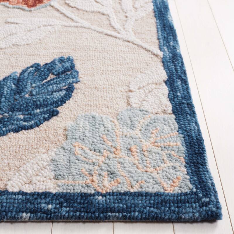 SAFAVIEH Handmade Blossom Irana Modern & Contemporary Wool Rug