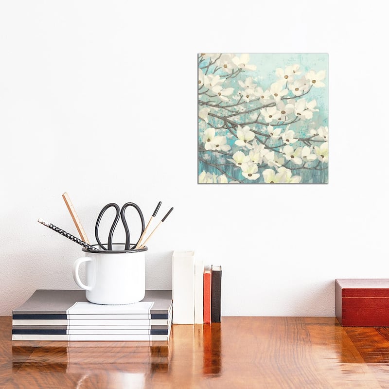 iCanvas "Dogwood Blossoms II" by James Wiens Canvas Print - 12x12x0.75