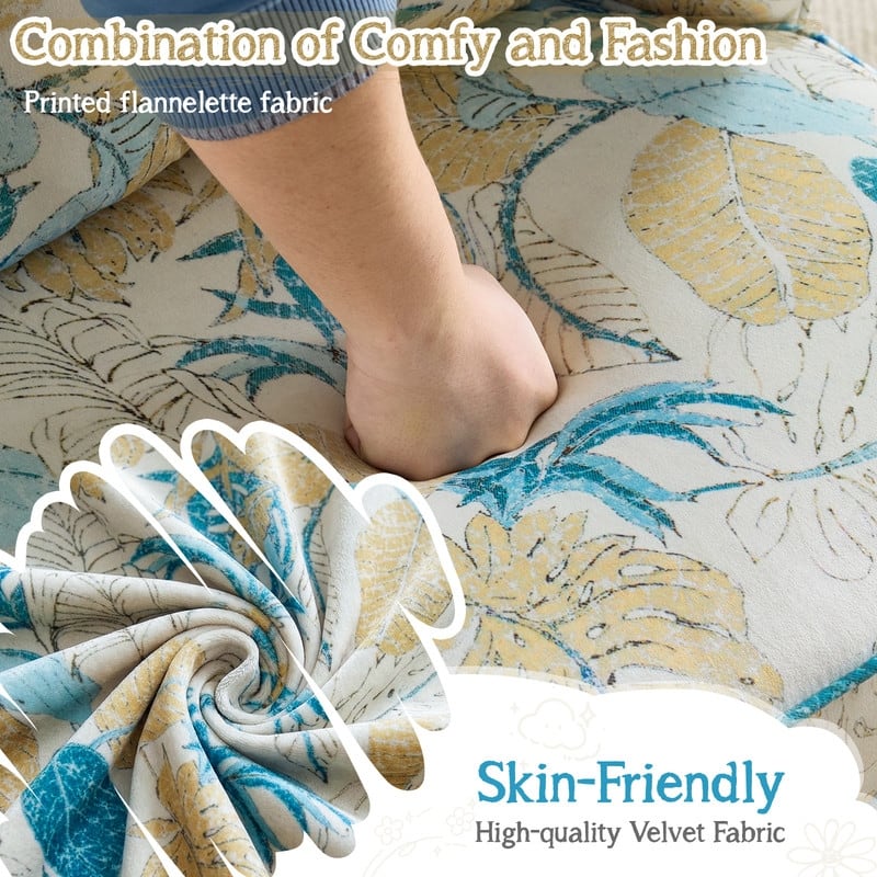 Mid Century Modern Upholstered Reading Chair with Lumbar Pillow, Gold Metal Legs, Small Space Friendly for Living Room Bedroom