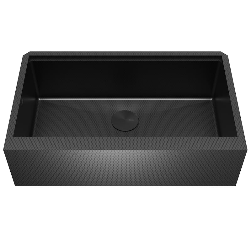 Karran Matrix 33" Apron Front Workstation 16 Gauge Single Bowl Stainless Steel Kitchen Sink with Accessories
