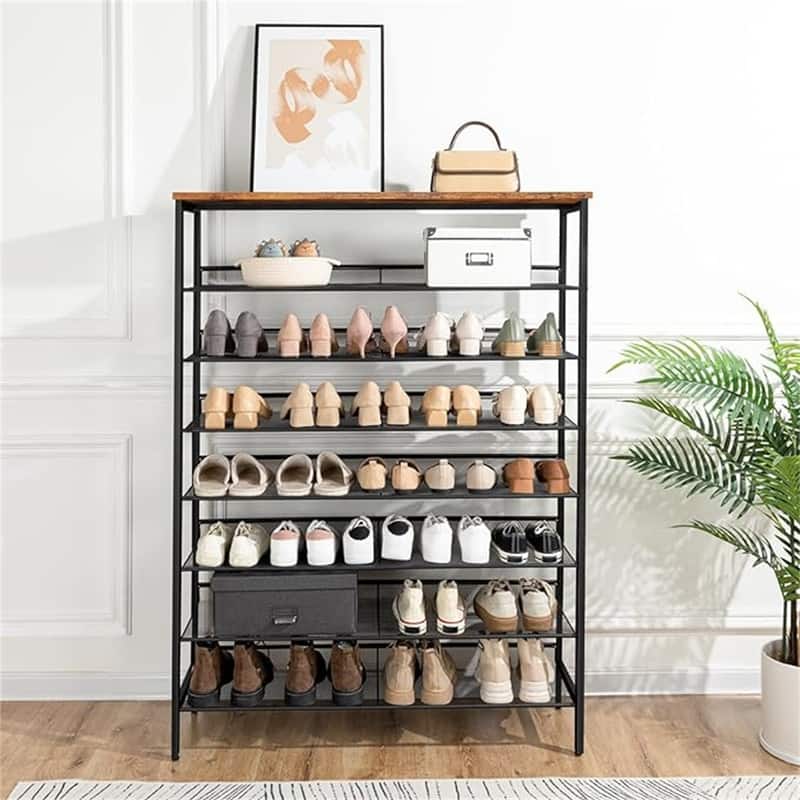 Shoe Rack Organizer - 11.8"D x 39.4"W x 53.9"H
