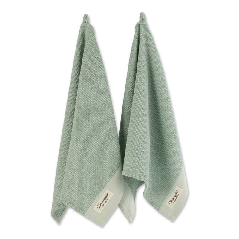 DII Washed Waffle Woven Dishtowel Set of 2