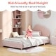 preview thumbnail 5 of 8, HoneyjoyKids Twin Platform Bed Frame Upholstered Twin Size Bed with