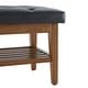 preview thumbnail 30 of 46, Entryway Shoe Bench Storage Bench Fabric Solid Wood, 43-inch Upholstered Bench for Living Room, Bedrooms