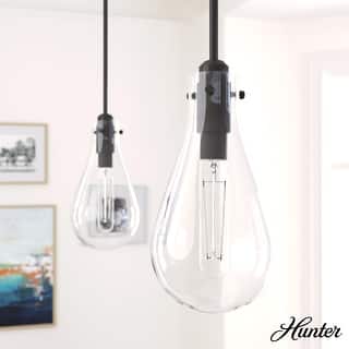 Hunter Lundin 1 Light Pendant - Kitchen Island, Dining Room - Contemporary, Transitional