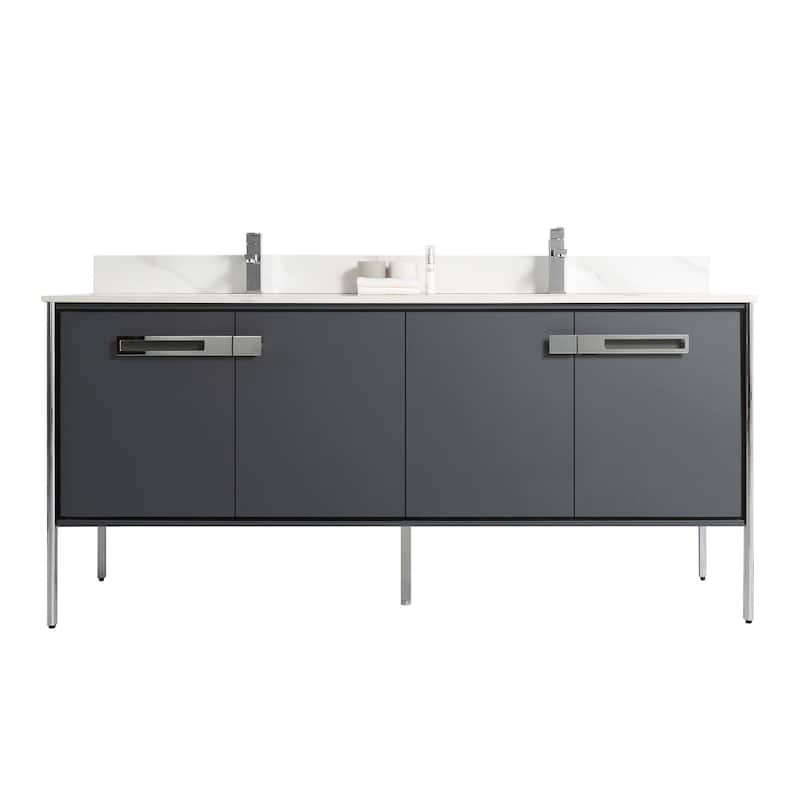 Fine Fixtures Oakville Bathroom Vanity with White Ceramic Sink