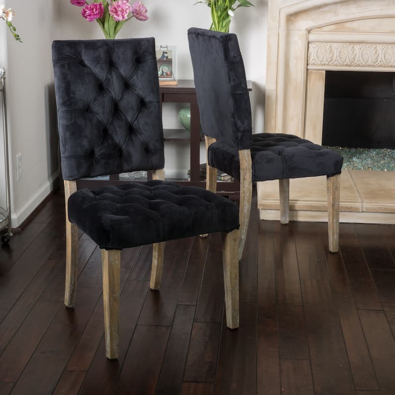 Kessler Tufted Dining Chairs by Christopher Knight Home
