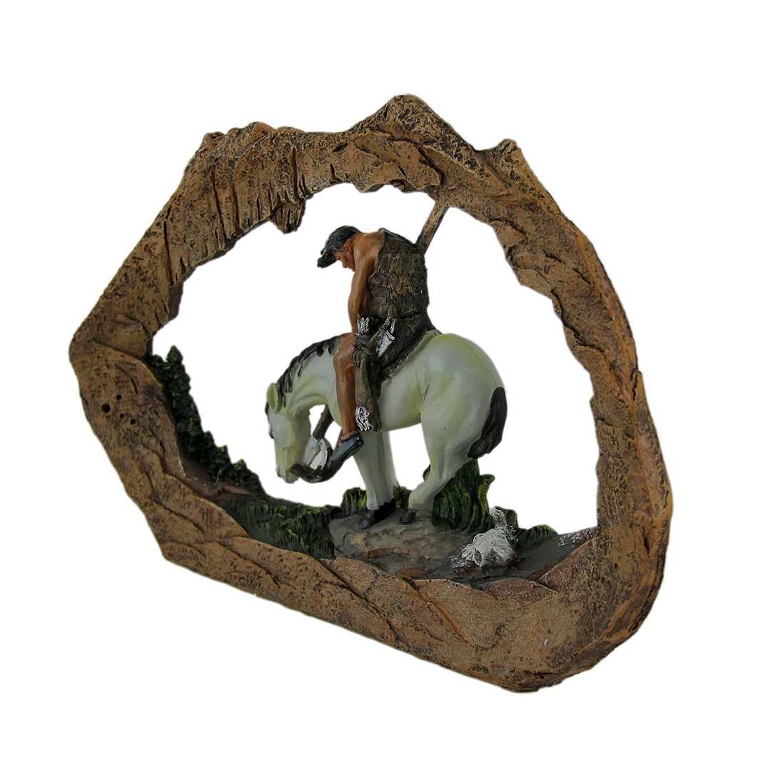 End Of The Trail American Indian On Horseback Stone Look Statue 8 5 X 12 25 X 2 Inches Overstock End Of The Trail American Indian On Horseback Stone Look Statue 8 5 X 12 25 X 2 Inches Overstock