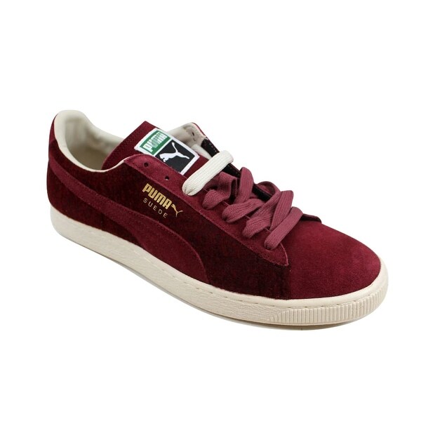 puma suede cabernet white