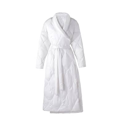 Satin Puffer Down Alternative Bath Robe