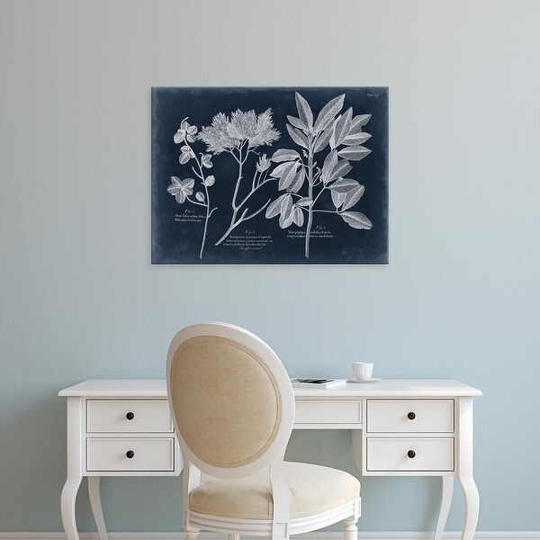Easy Art Prints Vision Studio's 'Foliage on Navy VI' Premium Canvas Art