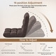 preview thumbnail 5 of 5, Yaheetech Floor Folding Gaming Sofa Chair Portable Padded Lounge Chair with Backrest