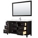 preview thumbnail 30 of 71, Daria 60 Inch Single Vanity, Cultured Marble Top, 58 Inch Mirror