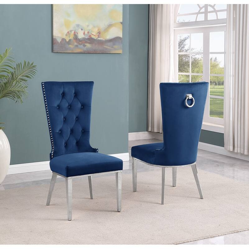 Best Quality Furniture D400/1-SC330-7 Dining Set with 78" 12mm Glass with Bevel