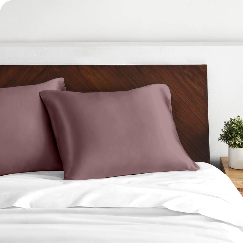 Bare Home Poly Satin Pillowcase Set for Hair and Skin (Set of 2)