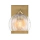 preview thumbnail 3 of 3, Minka Lavery 2721 Glint 8" Tall Bathroom Sconce with Seedy Glass
