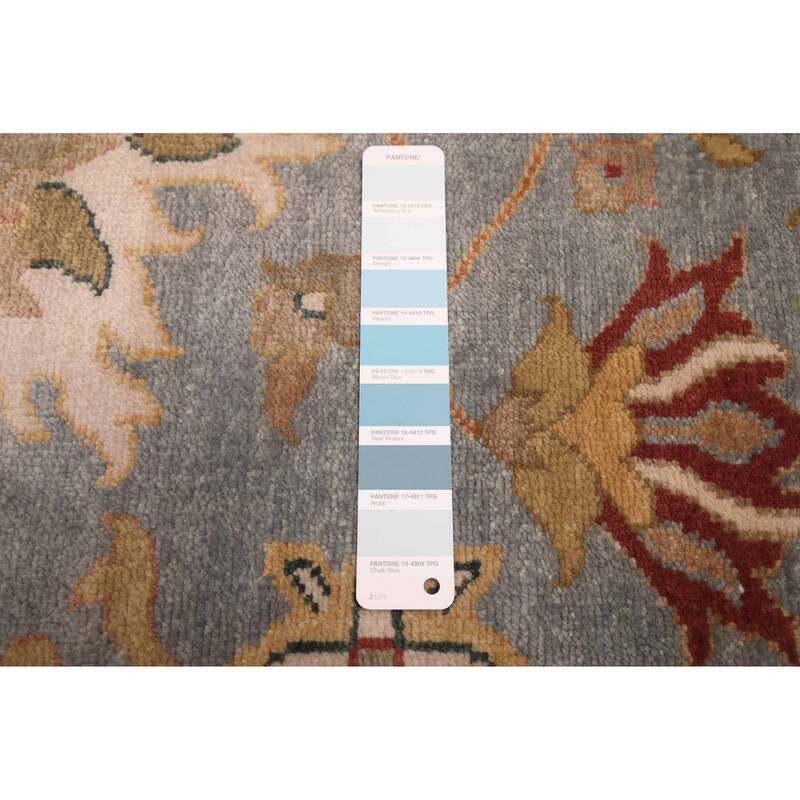 ECARPETGALLERY Hand-knotted Jules Serapi Light Denim Blue Wool Rug - 8'11 x 11'11