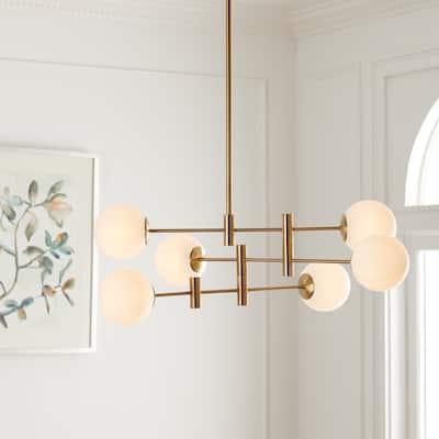 SAFAVIEH Lighting Gideon Chandelier - 32" W x 28" D x 17" H