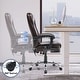 preview thumbnail 18 of 57, EROMMY Heated Massage Executive Office Chair, PU Leather with Retractable Footrest