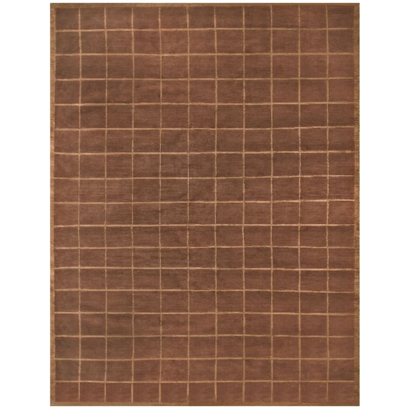 Chadwick Hand Knotted Modern & Contemporary Rug - 4' x 6' - Chocolate