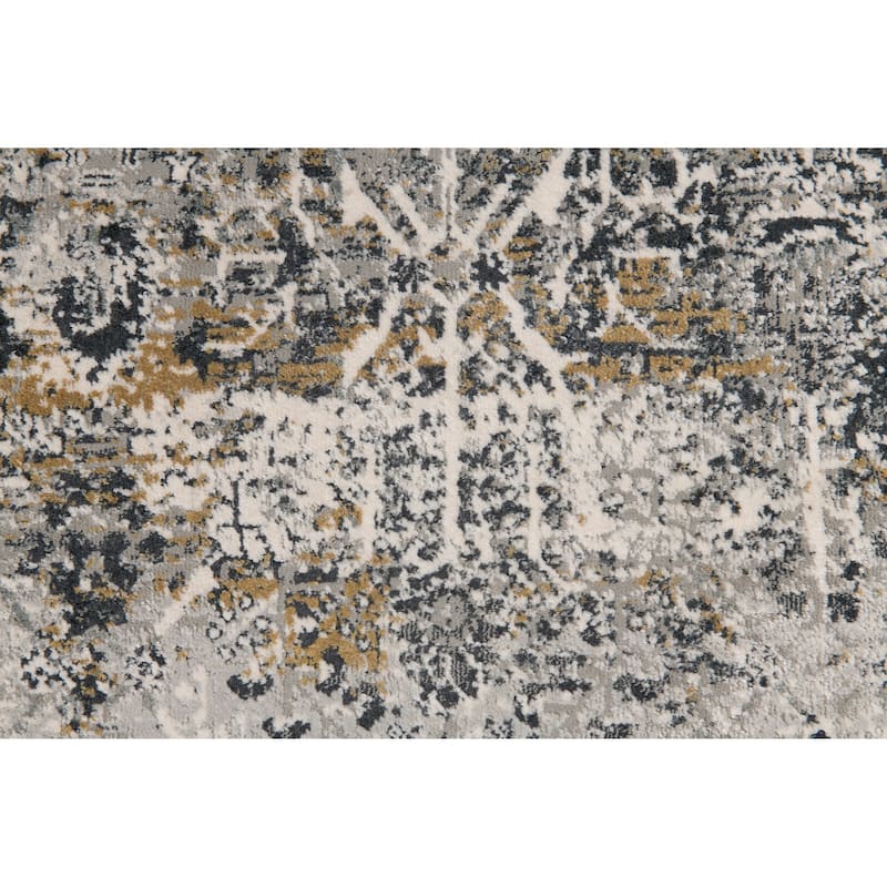 Christian Collection Grey/Cream Area Rug