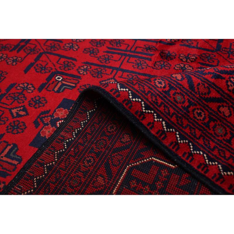 ECARPETGALLERY Hand-knotted Finest Khal Mohammadi Red Wool Rug - 6'8 x 9'8