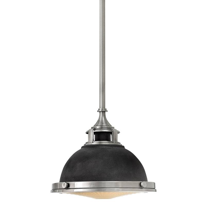 Hinkley Lighting Amelia Single Light 11-1/2" Wide Pendant - Aged Zinc