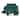 16 Piece Square Dinnerware Set in Dark Teal and Black