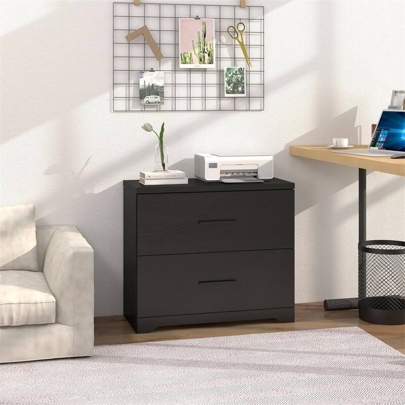 2-Drawer Wood Lateral File Cabinet - 27.17"D x 33.86"W x 29.33"H