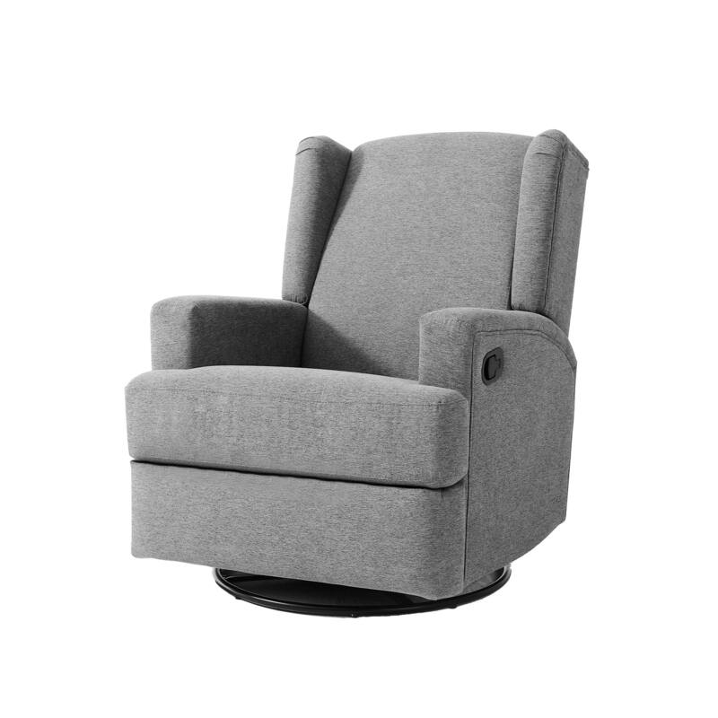 Swivel Wingback Glider Rocker Nursery Recliner Chair