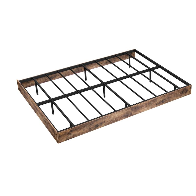 Floating RGB LED Bed Frame Heavy Duty Metal Platform Bed, No Box Spring Needed