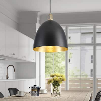Industrial Dome Metal Hanging Pendant Light Fixtures for Kitchen Island