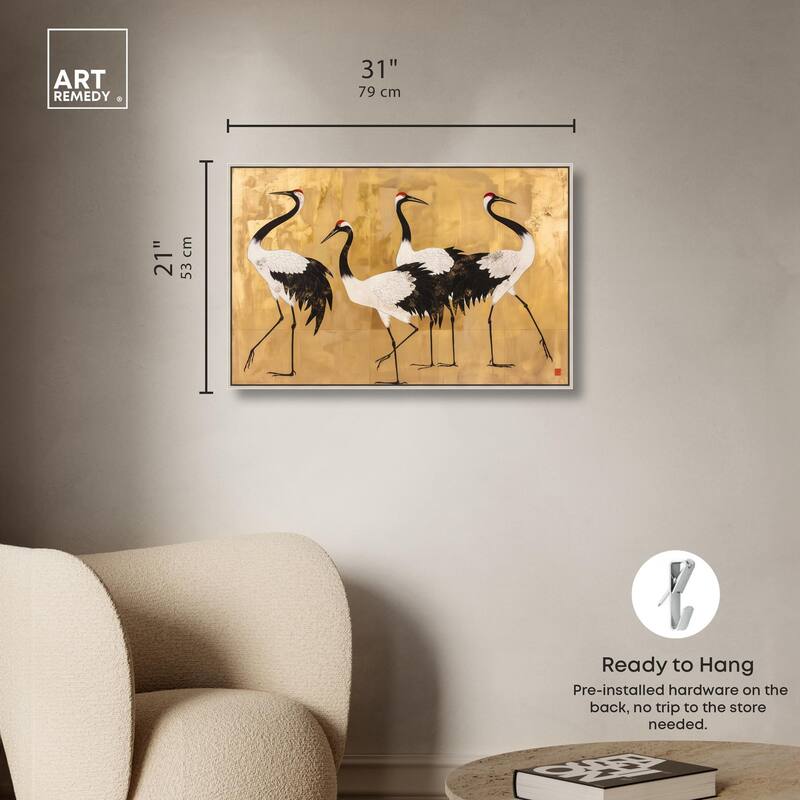 Birds of Gold Canvas by Art Remedy