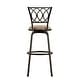 preview thumbnail 4 of 7, Avalon Scroll Adjustable Swivel Stool (Set of 3) by iNSPIRE Q Classic