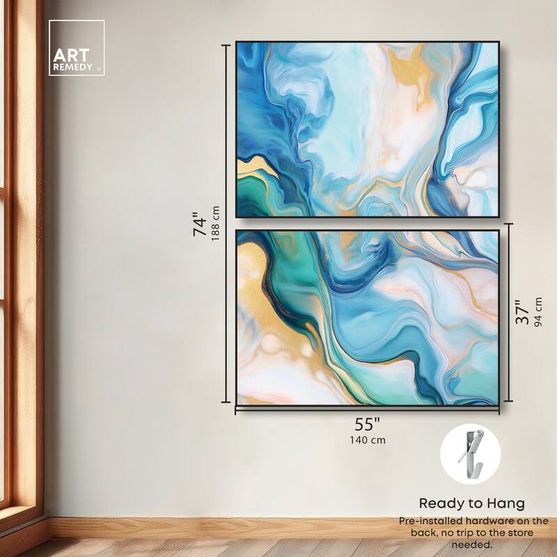 Visions Pastel II Canvas Set of 2 by Art Remedy