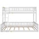 preview thumbnail 15 of 20, Bunk Bed Twin XL Over Queen with Ladder and Slats Support, Bed Frame with Safety Guardrails
