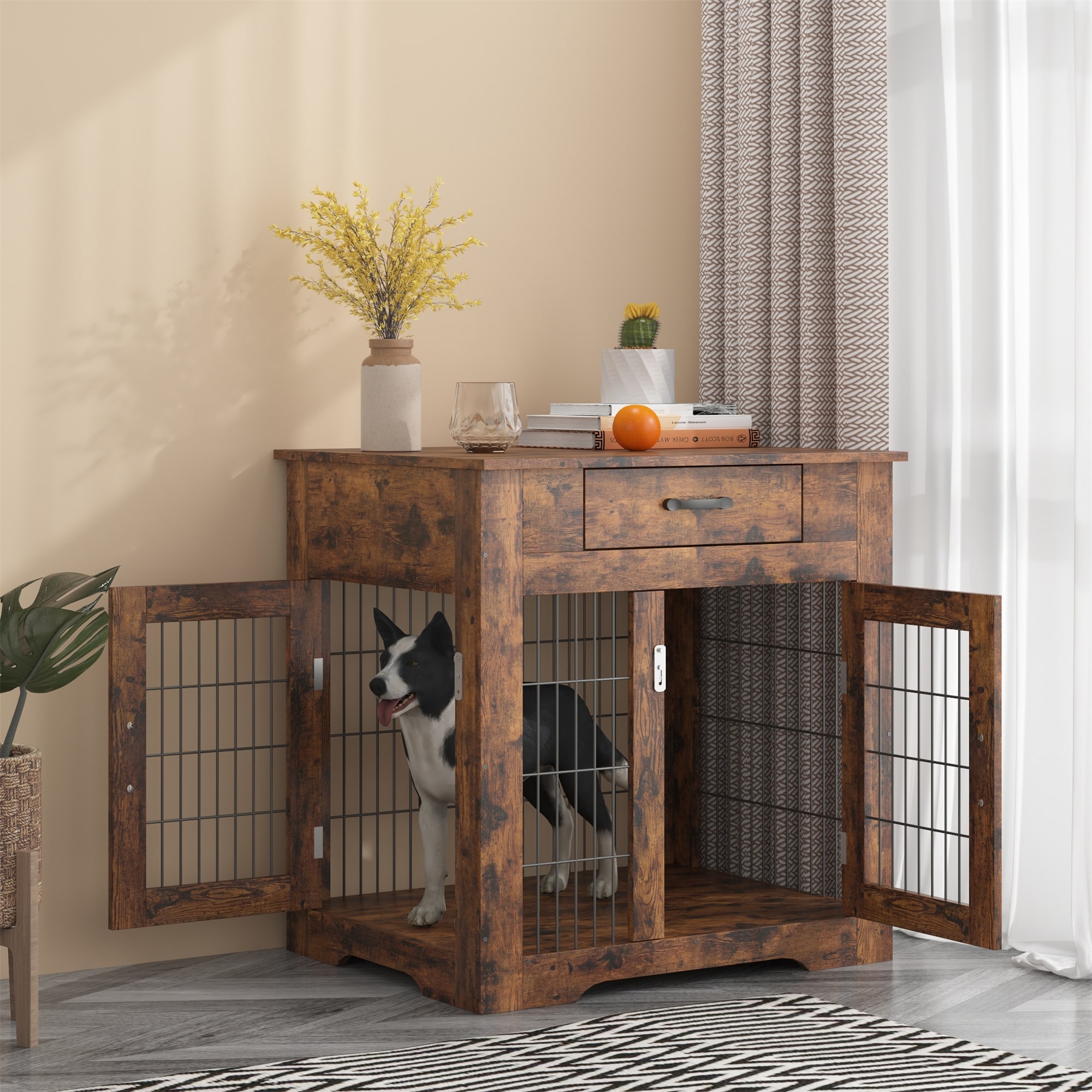 Dog crate store end tables