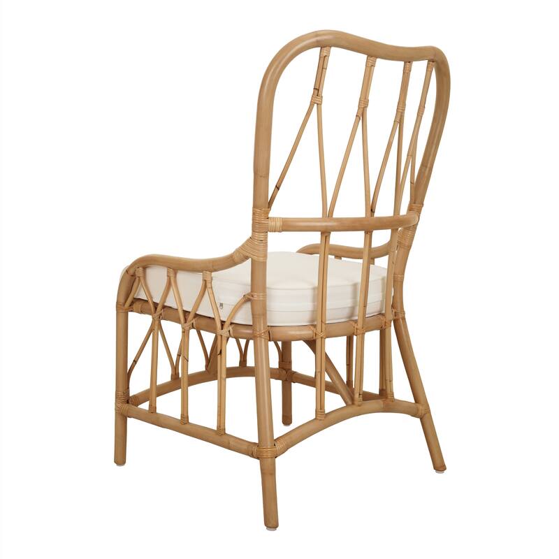 NPD Furniture Ayanna Modern Bohemian Rattan Dining Chair