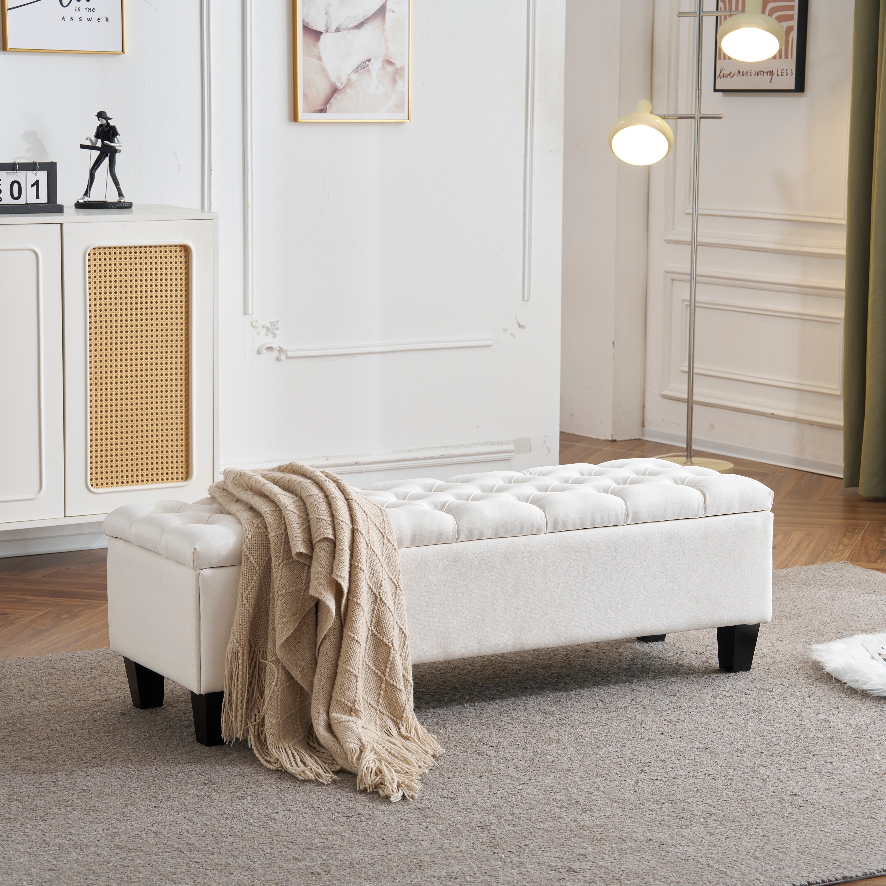 Christopher Knight Home Isabella Button Tufted Diamond Stitched Storage Ottoman Bench On Sale Bed Bath Beyond 42374544